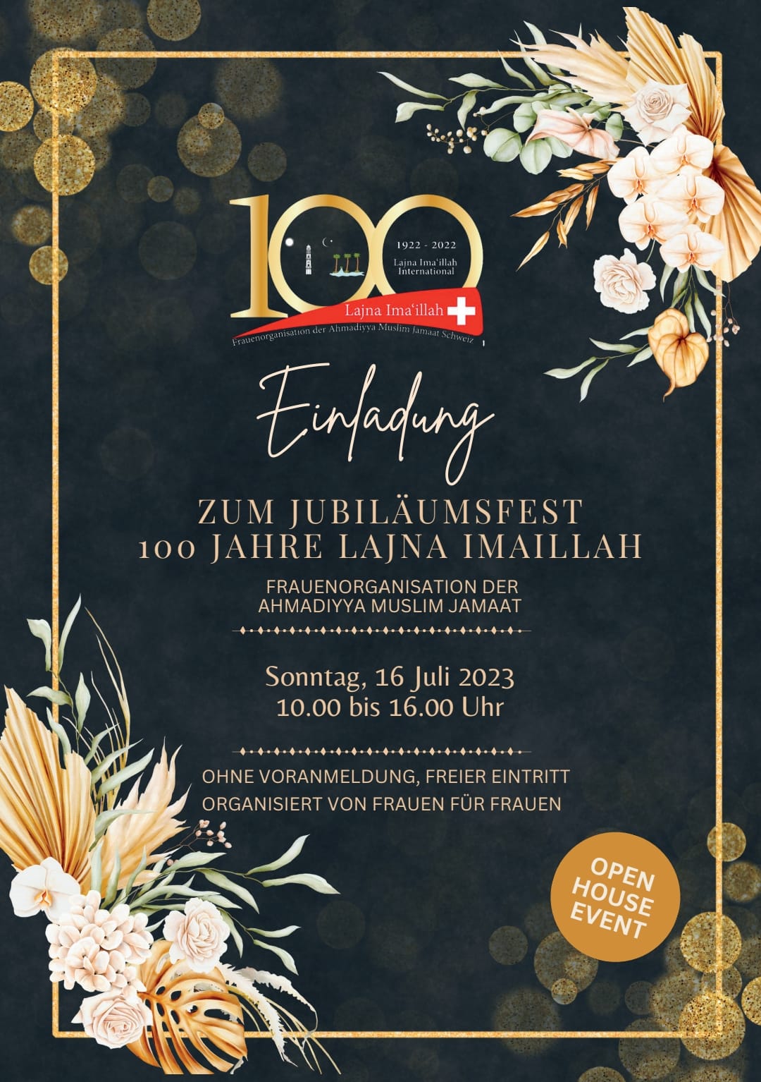 Zum Jubilaumsfest 100 Jahre Lajna Imaillah